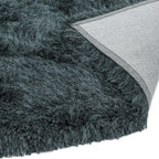 Cascade Slate Shiny Shaggy Rug