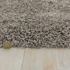 Alfombra Cascade Taupe Brillante Peluda