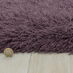 Alfombra Cascade Violeta Brillante Peluda