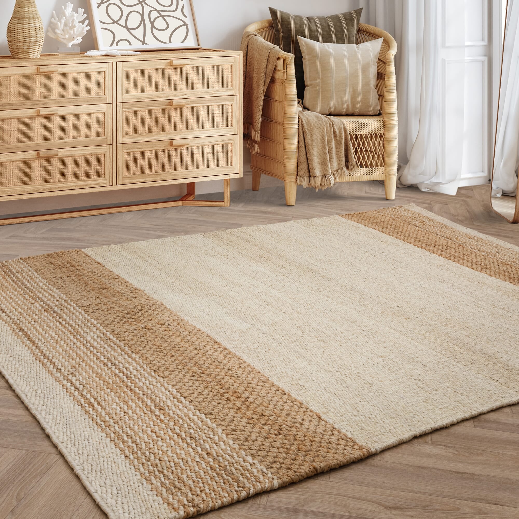 Alfombra Cedar Natural Blanqueada