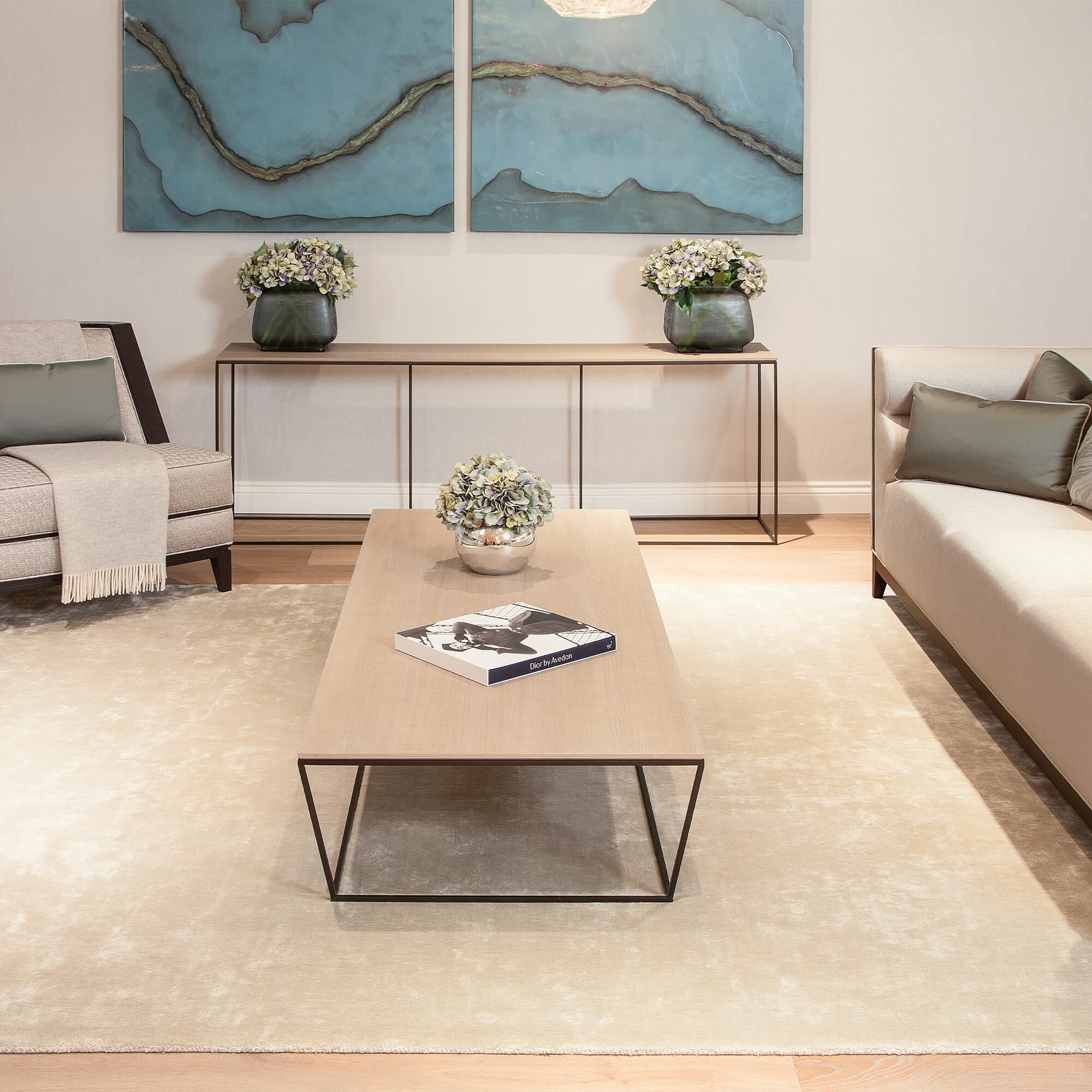 Alfombra Katherine Carnaby Chrome Hueso