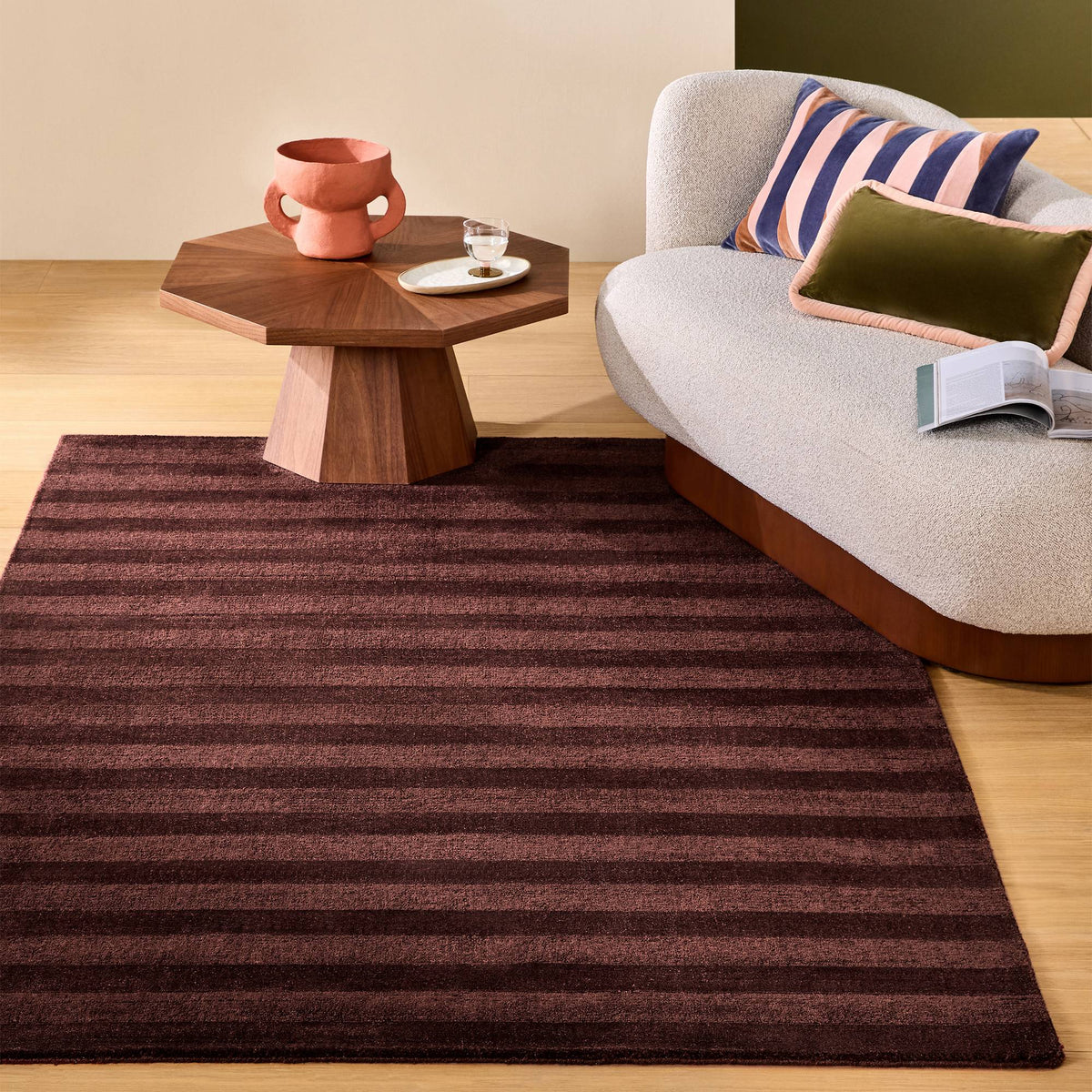 Tapis MADE Connor Bourgogne