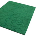 Alfombra Geométrica Suave Tacto Verde Acogedor
