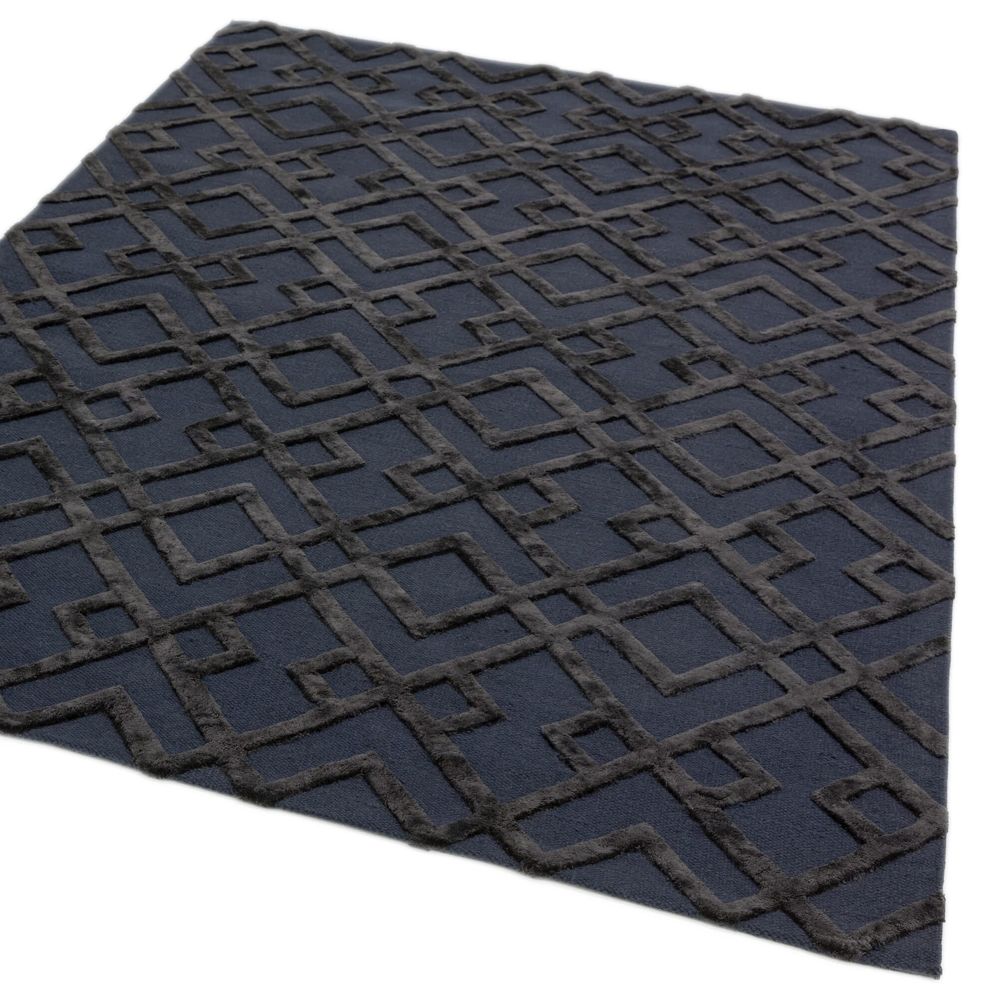 Dixon Black Trellis Rug