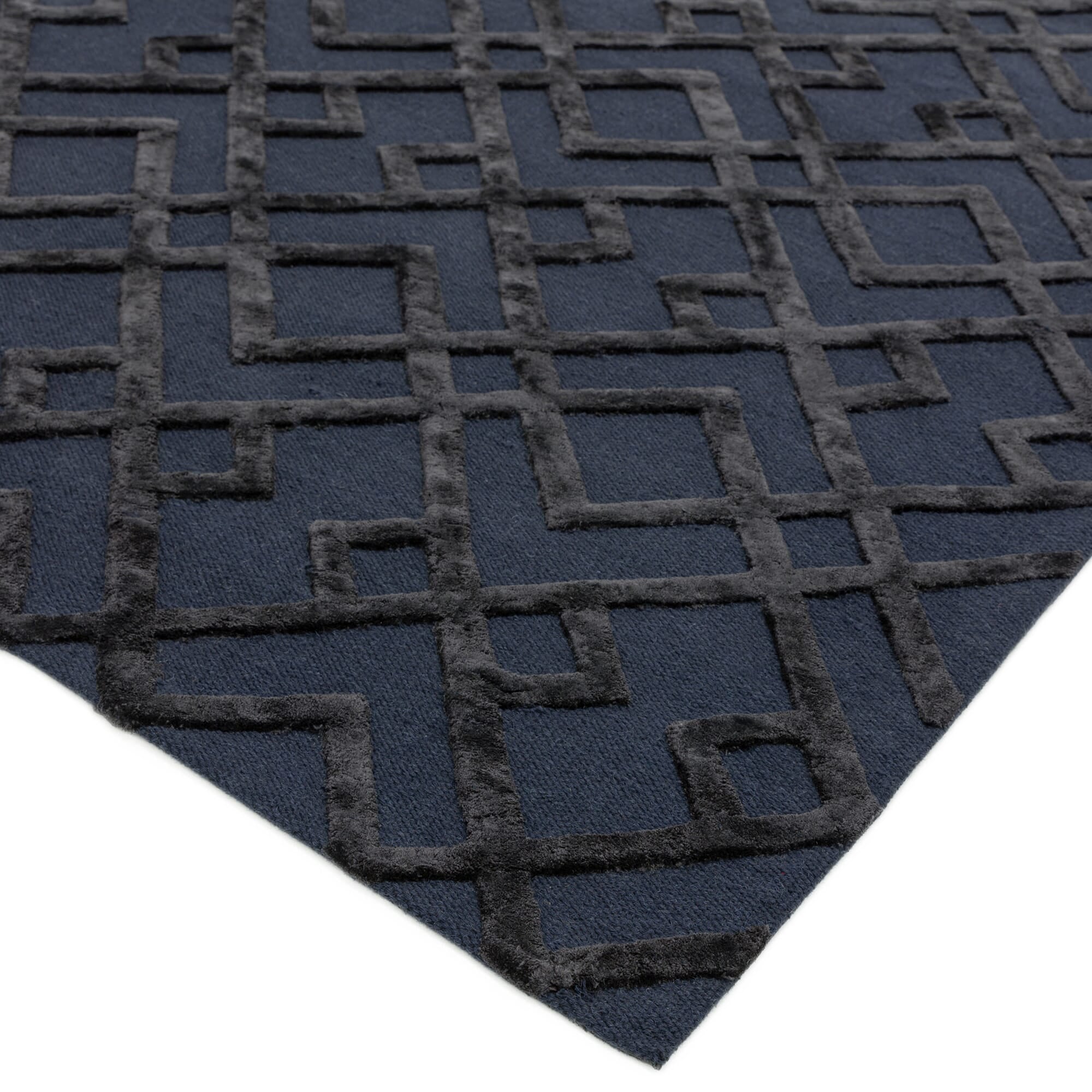 Alfombra Dixon Negro Enrejado  