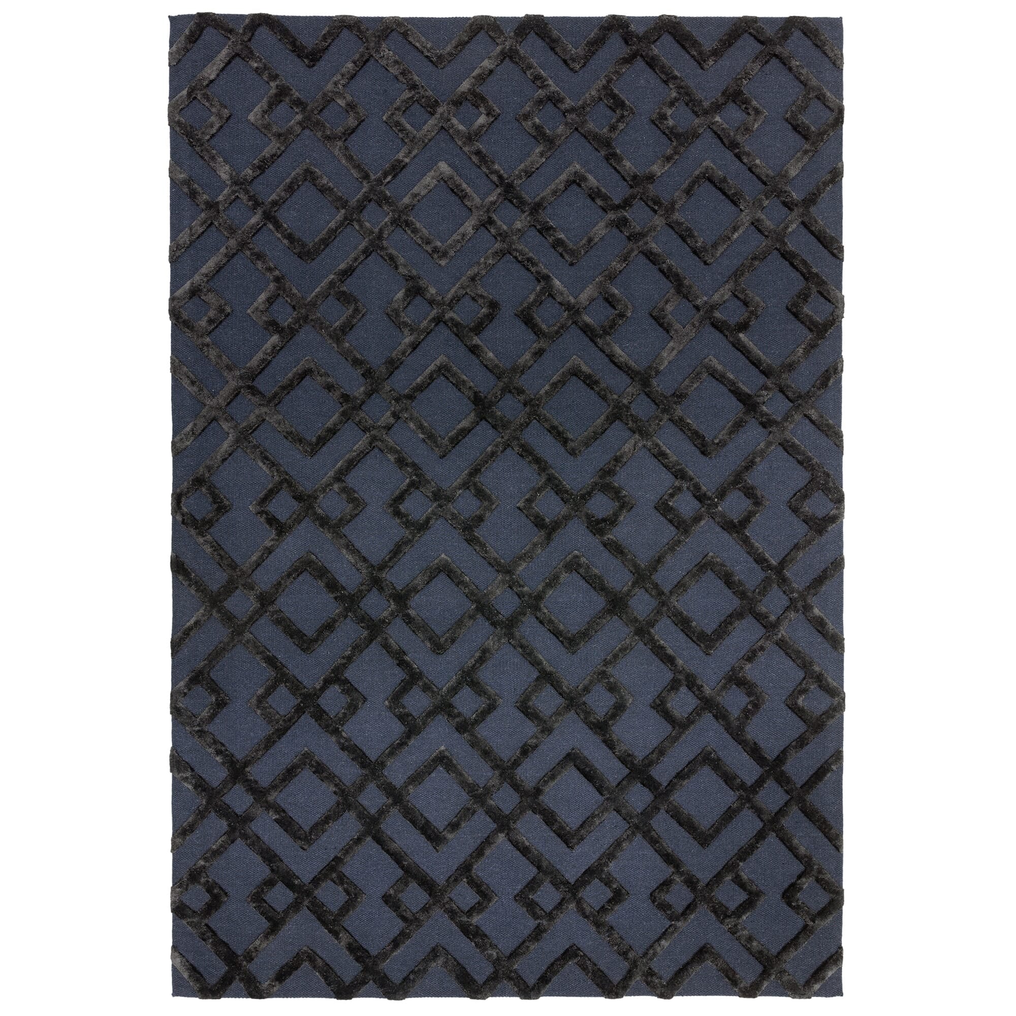 Dixon Black Trellis Rug