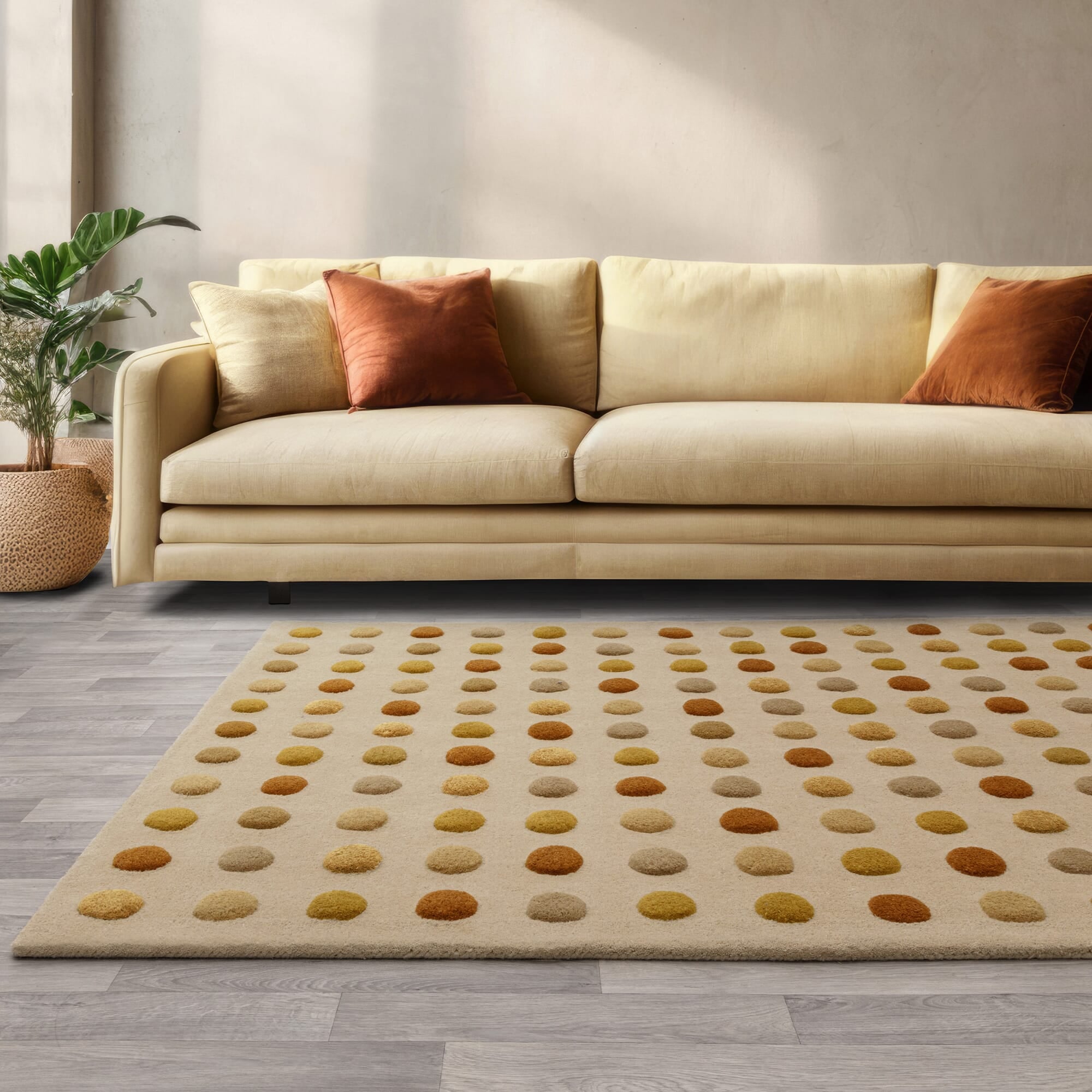 Alfombra Dotty Oro