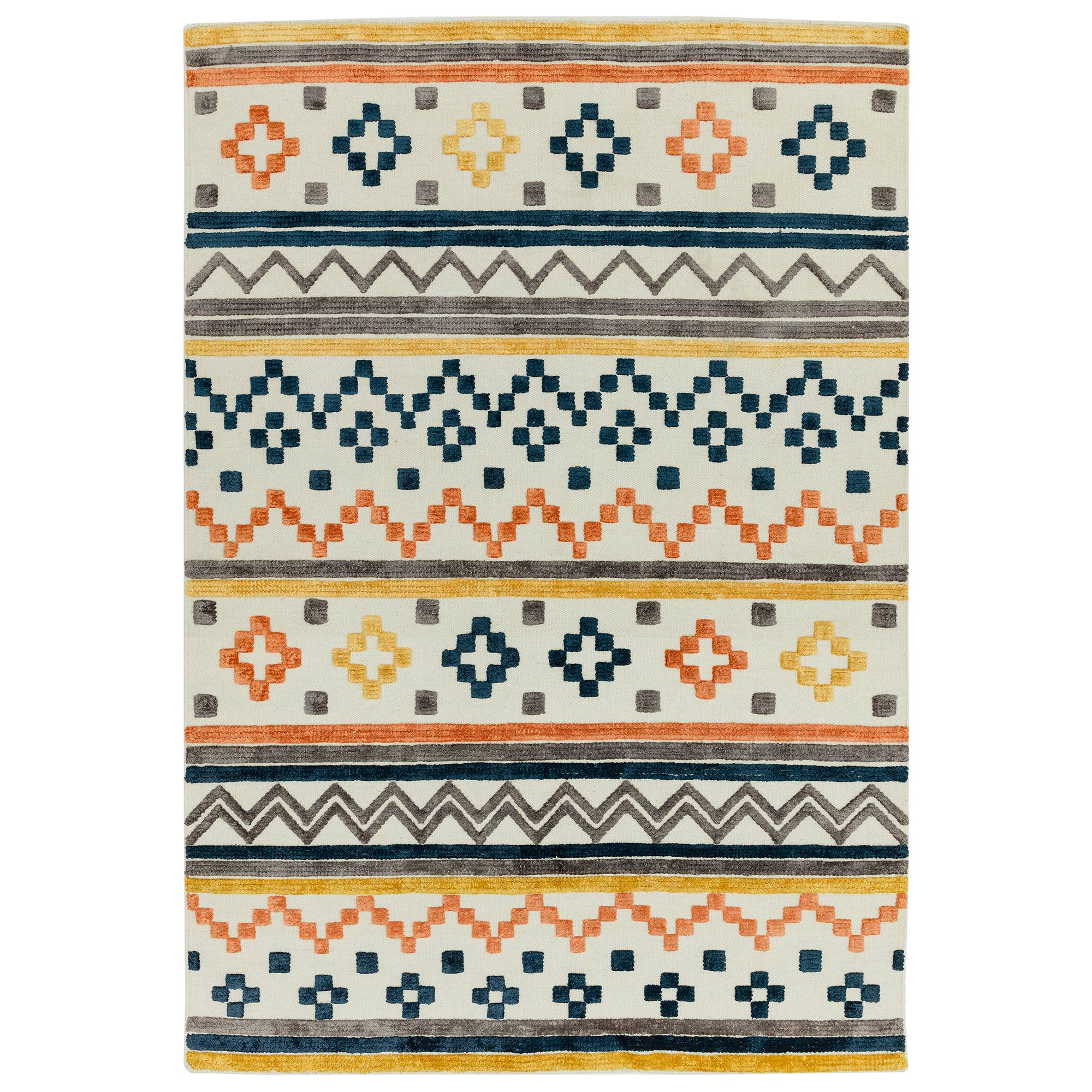 Theo Earth Tone Geo Rug