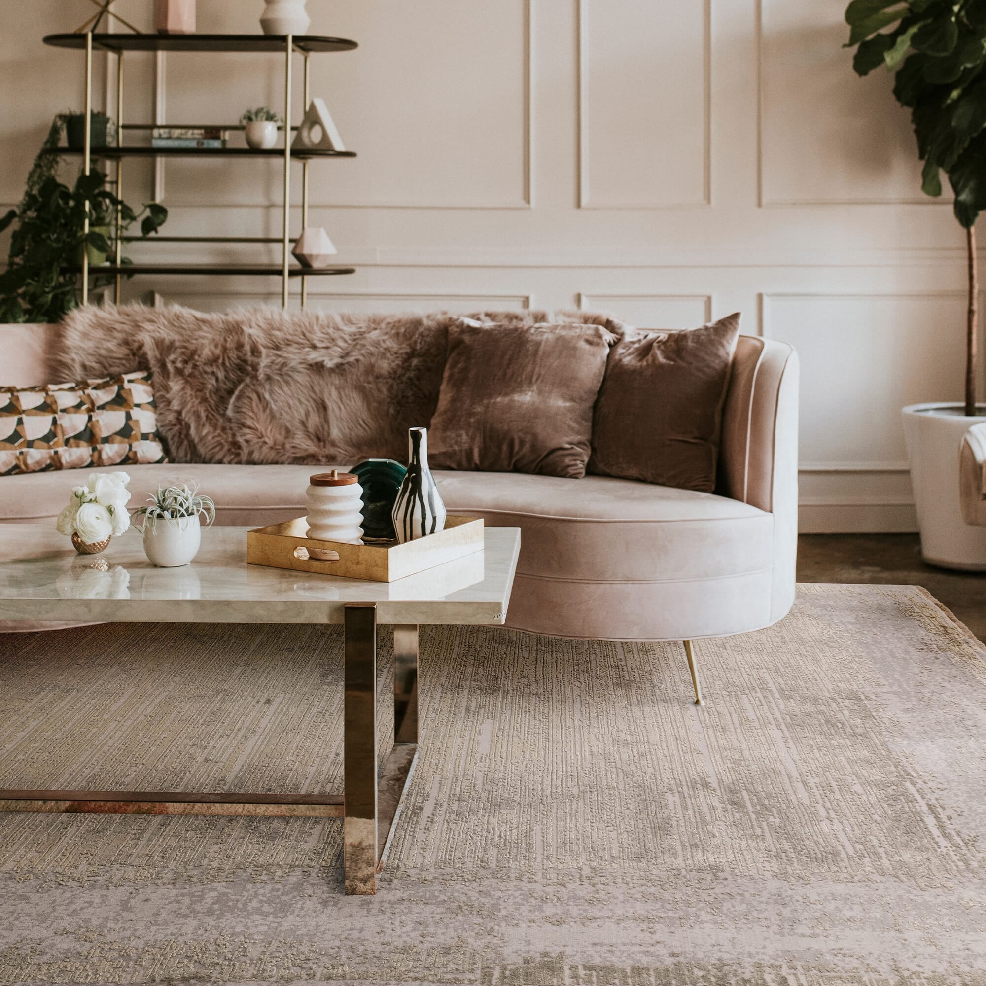 Elodie Champagne / Gold Rug