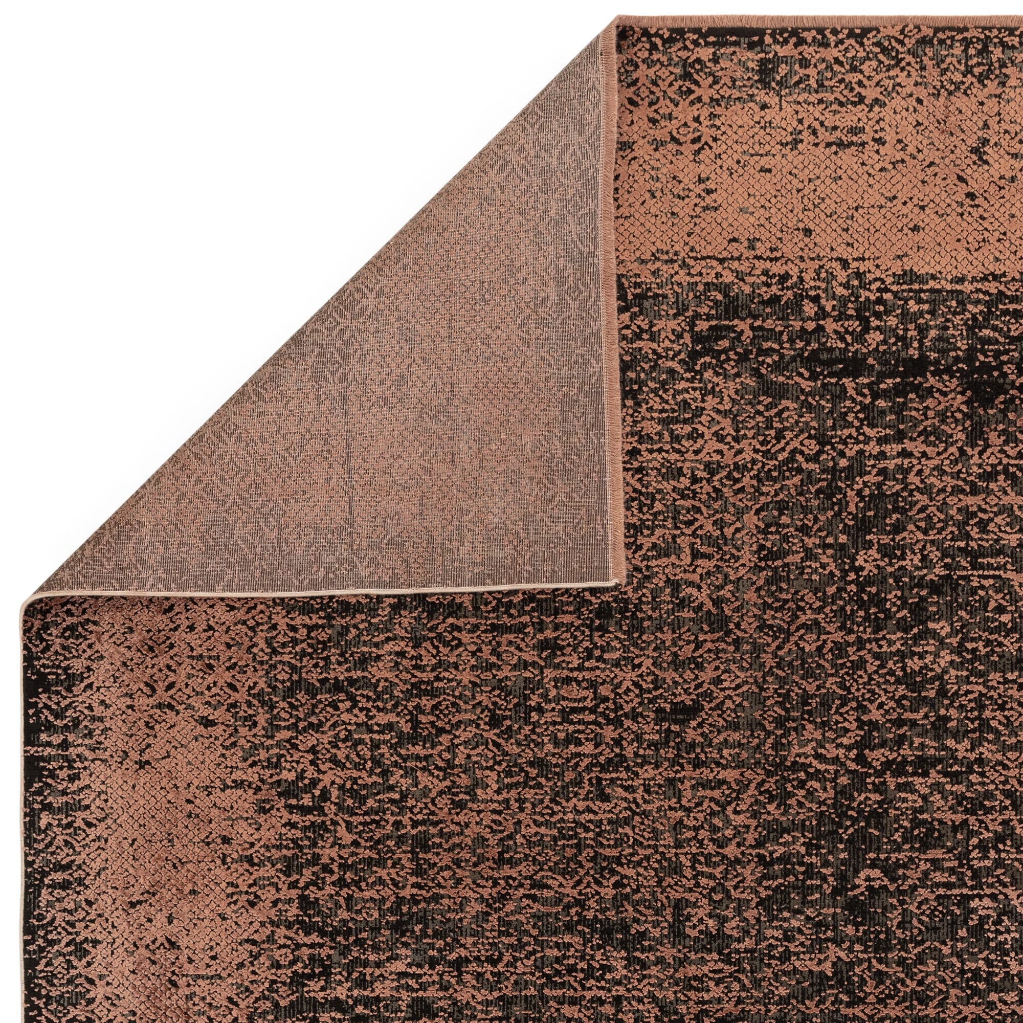 Alfombra Elodie Terracota / Negra