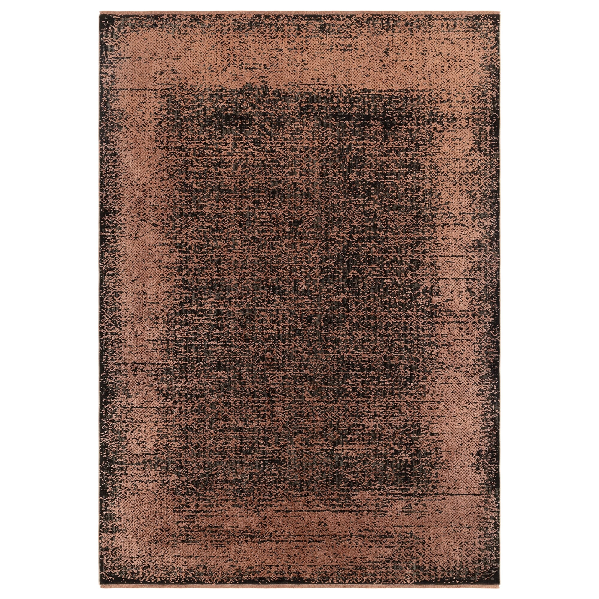 Elodie Terracotta / Black Rug