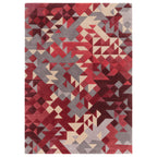Alfombra Enigma Rojo Multicolor  