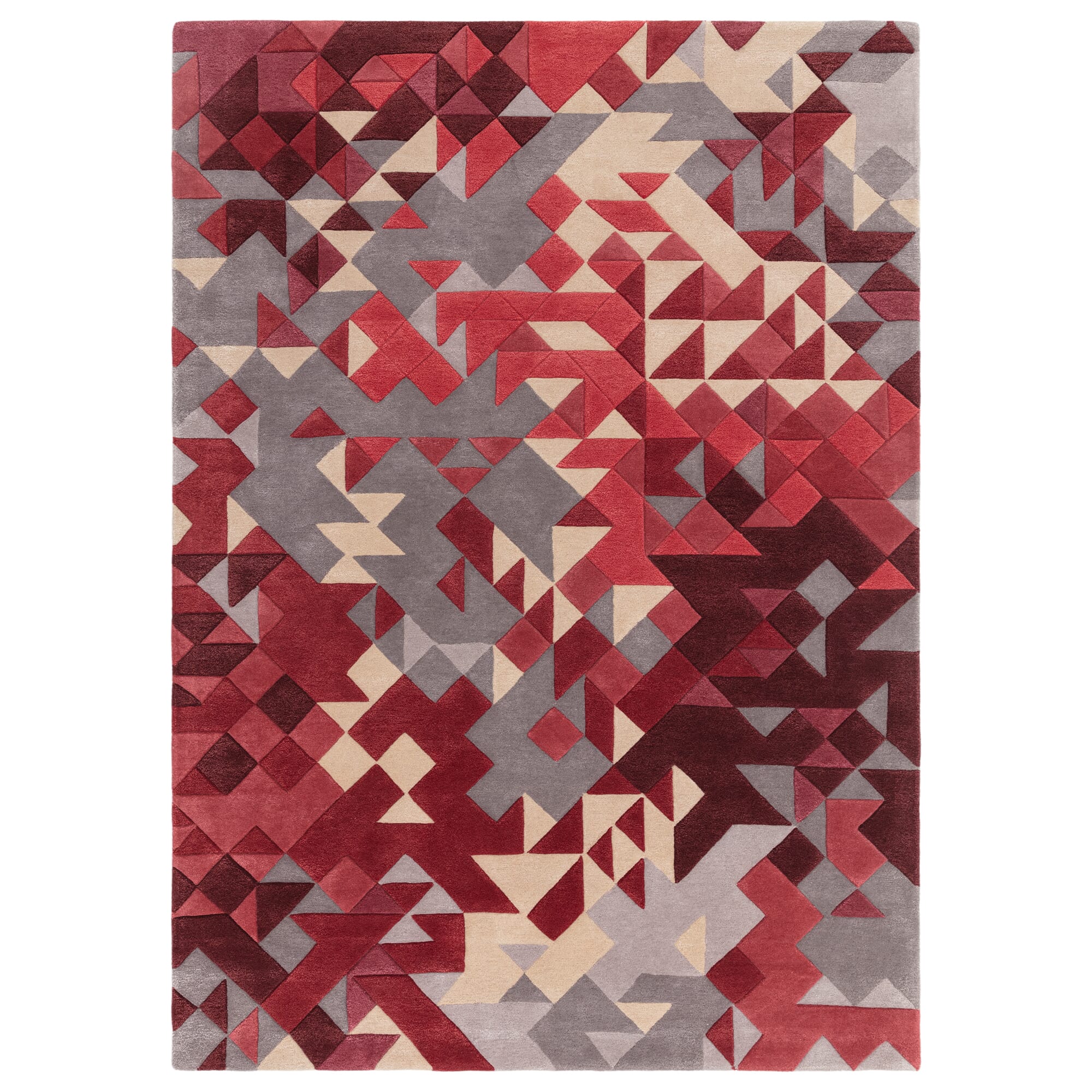 Alfombra Enigma Rojo Multicolor  