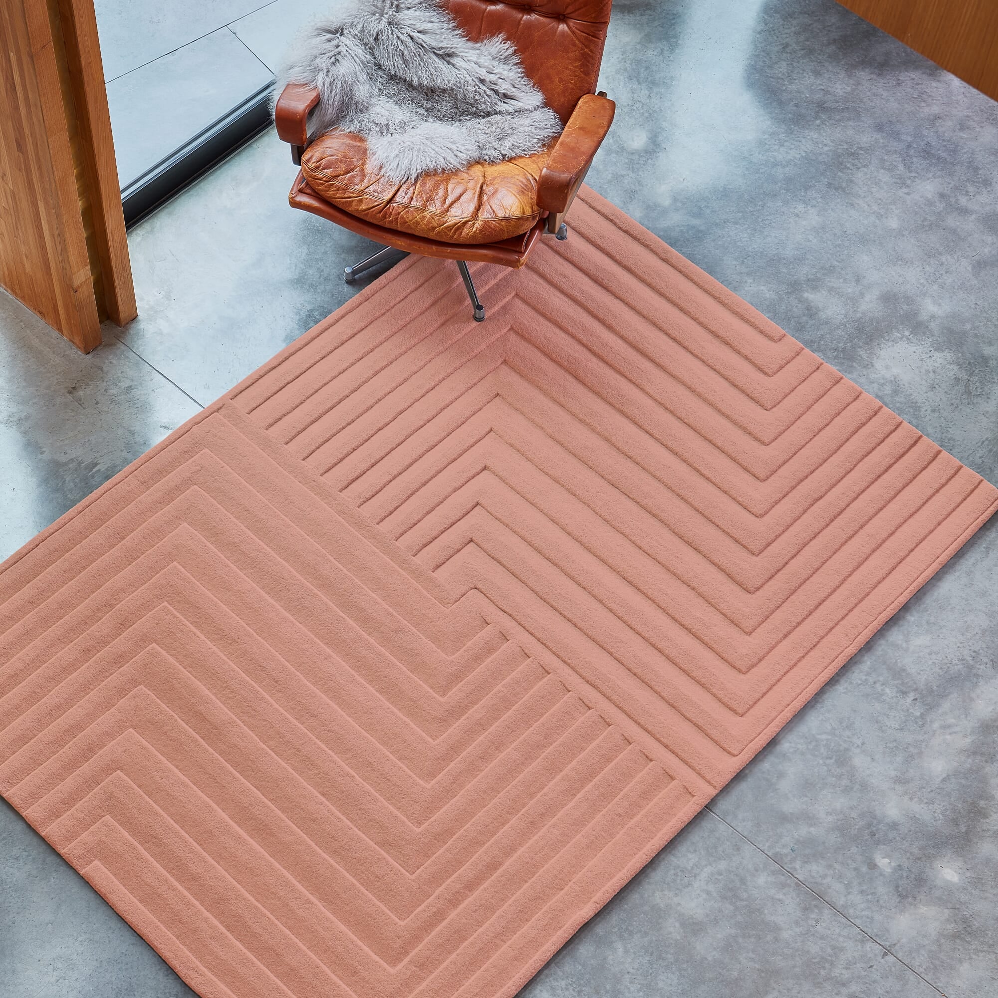 Alfombra Form Rosa  
