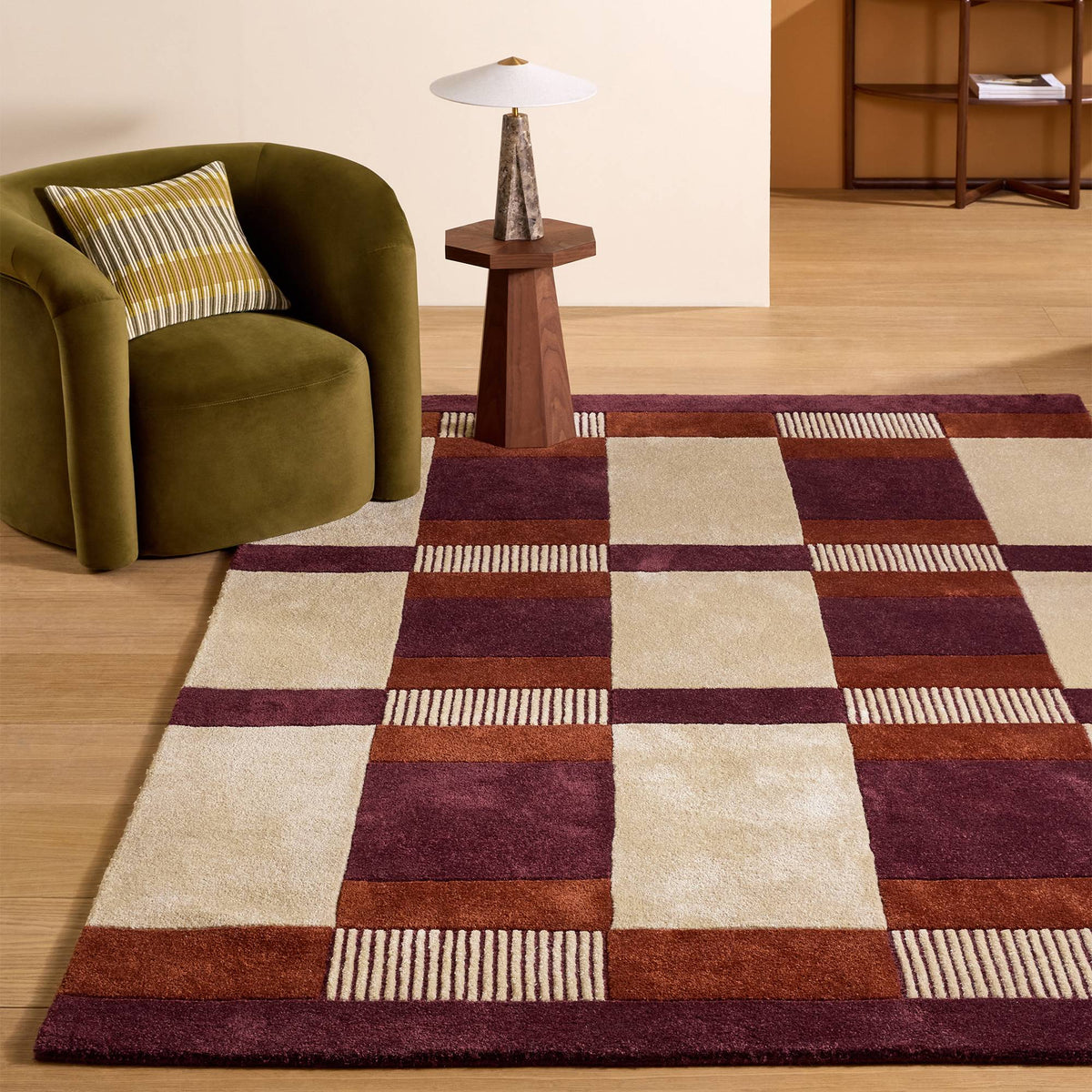 Tapis MADE Franka Bourgogne