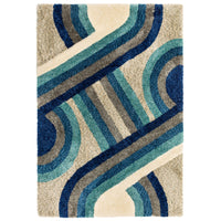 Alfombra Retro Azul Gala GA03  