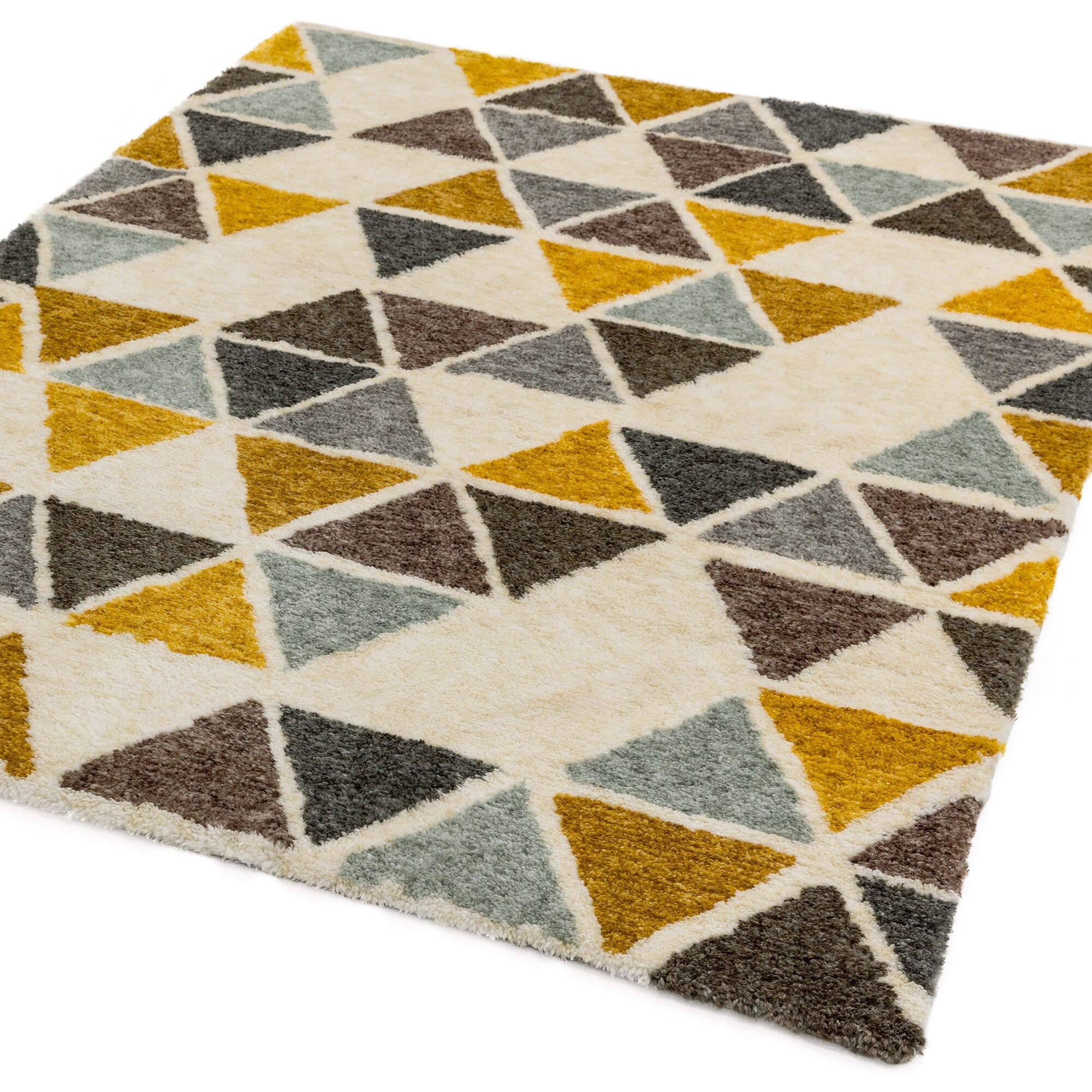 Gala GA04 Yellow Triangle Rug