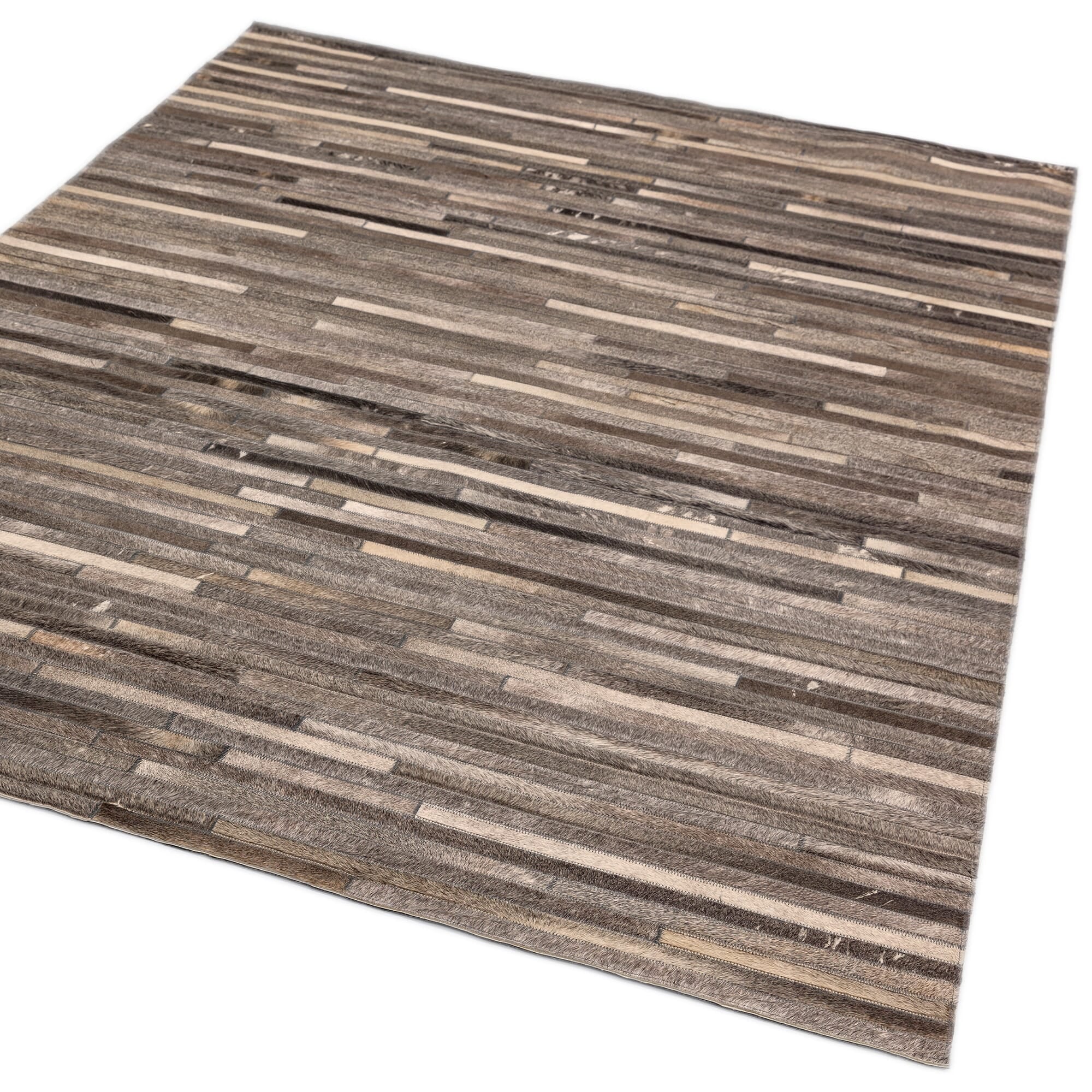 Alfombra Rayas Gris Oscuro Gaucho  
