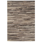 Gaucho Dark Grey Stripe Rug