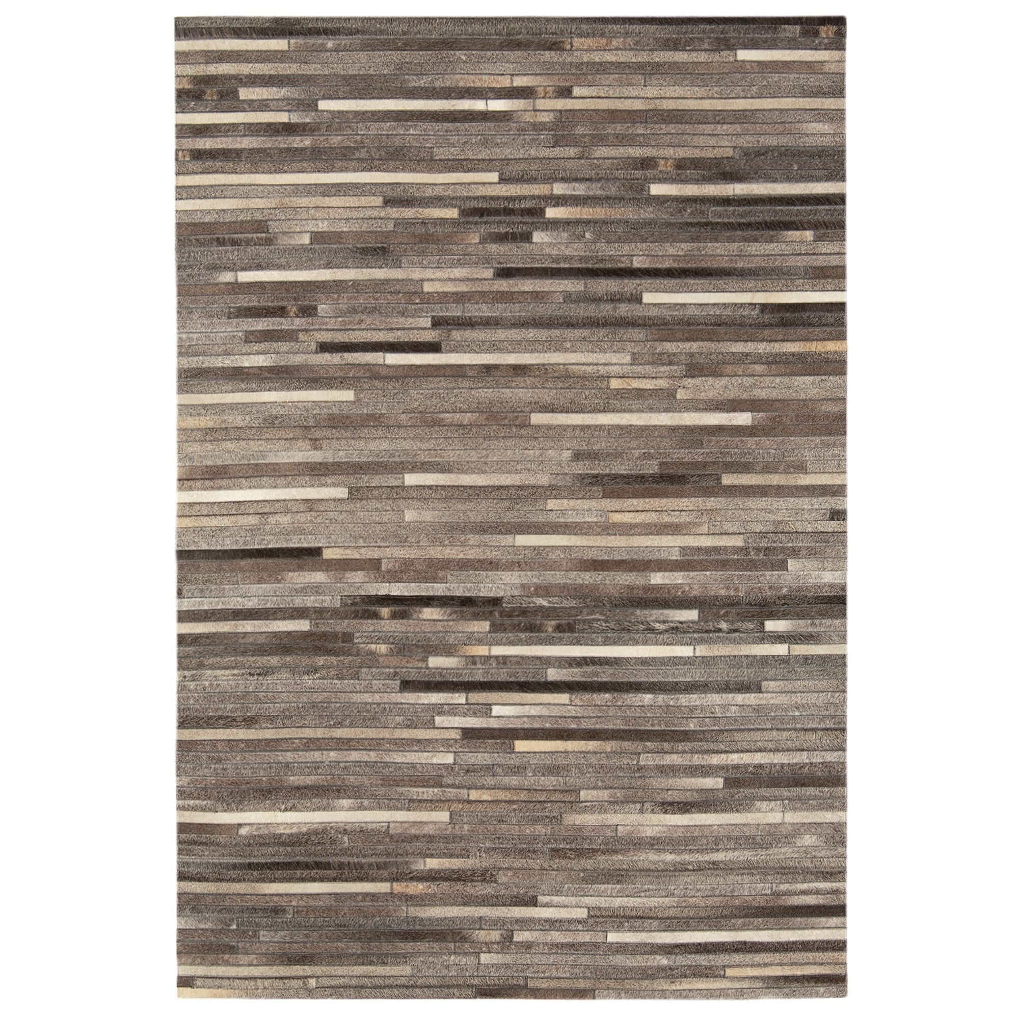 Alfombra Rayas Gris Oscuro Gaucho  