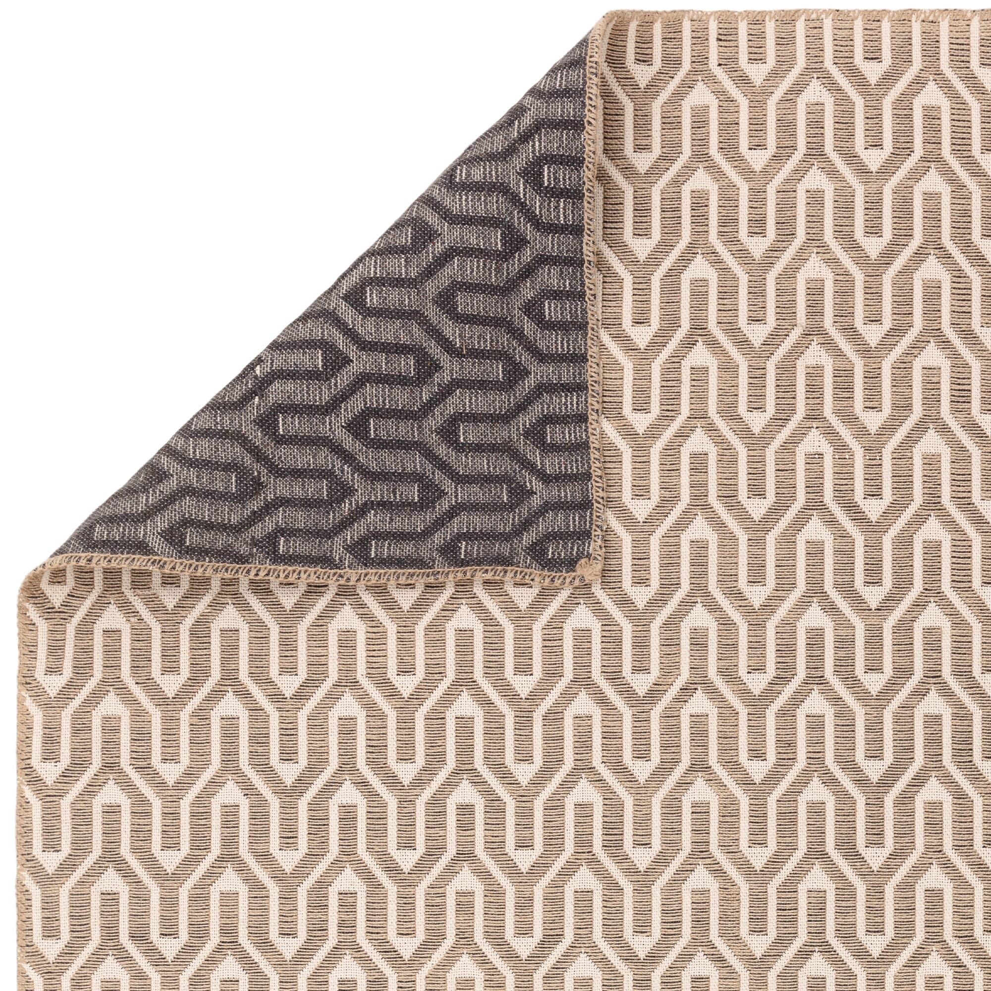 Global Cream Lattice Rug