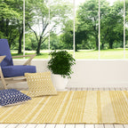 Alfombra Halsey Mostaza Interior/Exterior  