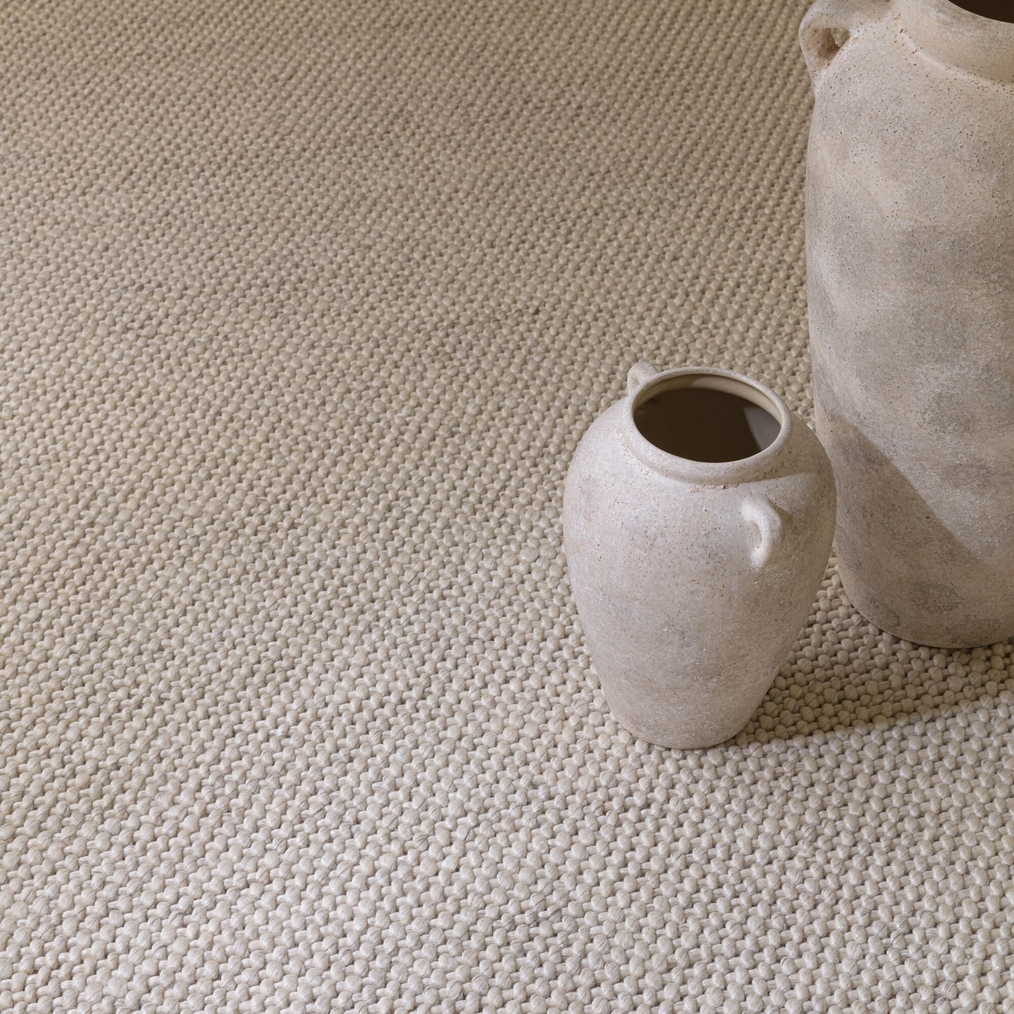 Alfombra Katherine Carnaby Coast Crema Lana Hilada a Mano CS03