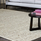 Alfombra Katherine Carnaby Coast Crema Lana Hilada a Mano CS03