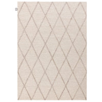 Katherine Carnaby Coast Diamond Hand Spun Cream Wool Rug CD02