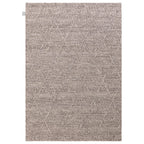 Katherine Carnaby Coast Diamond Grey Marl Hand Spun Wool Rug CD03