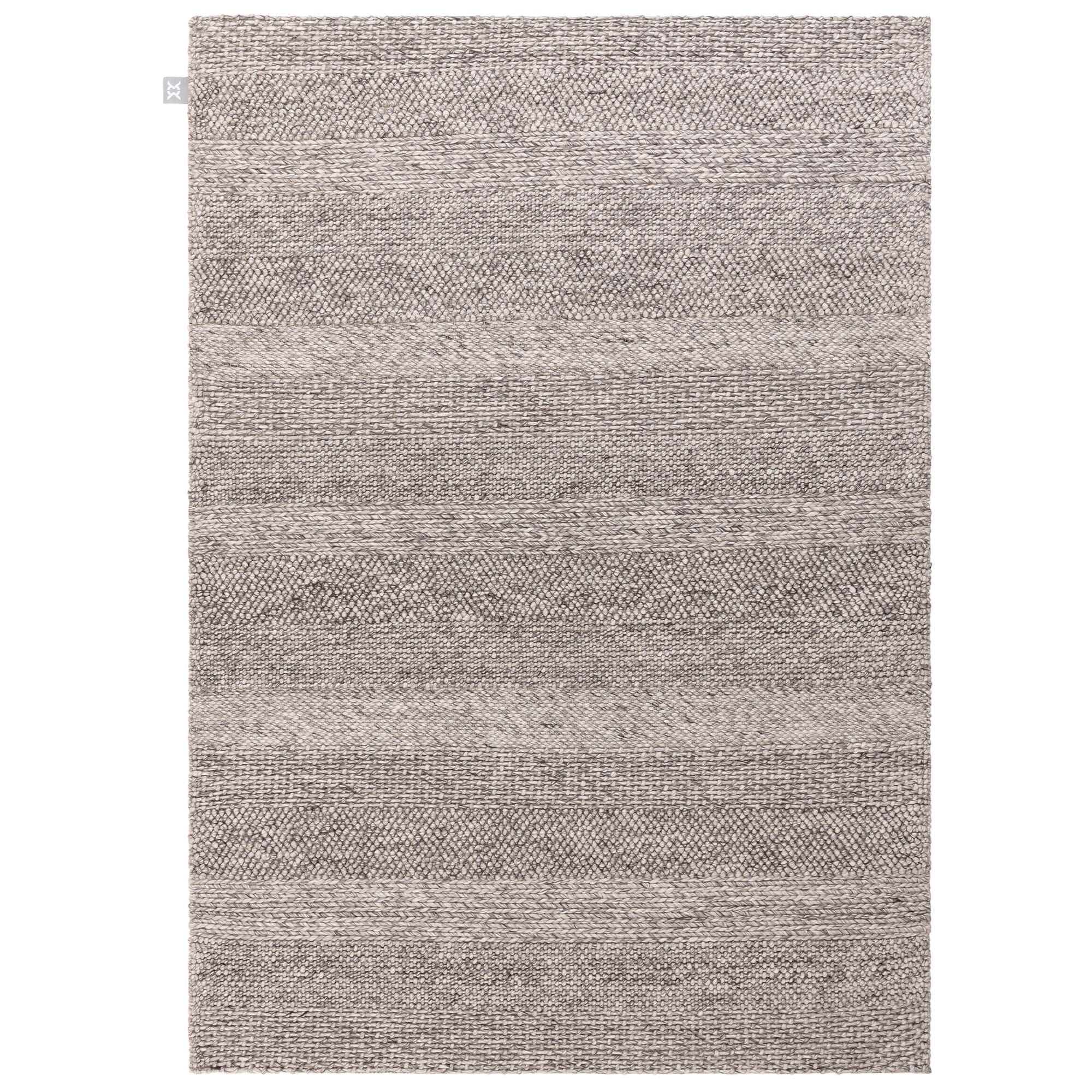 Alfombra Katherine Carnaby Coast Gris Marl Rayas Lana Hilada a Mano CS07