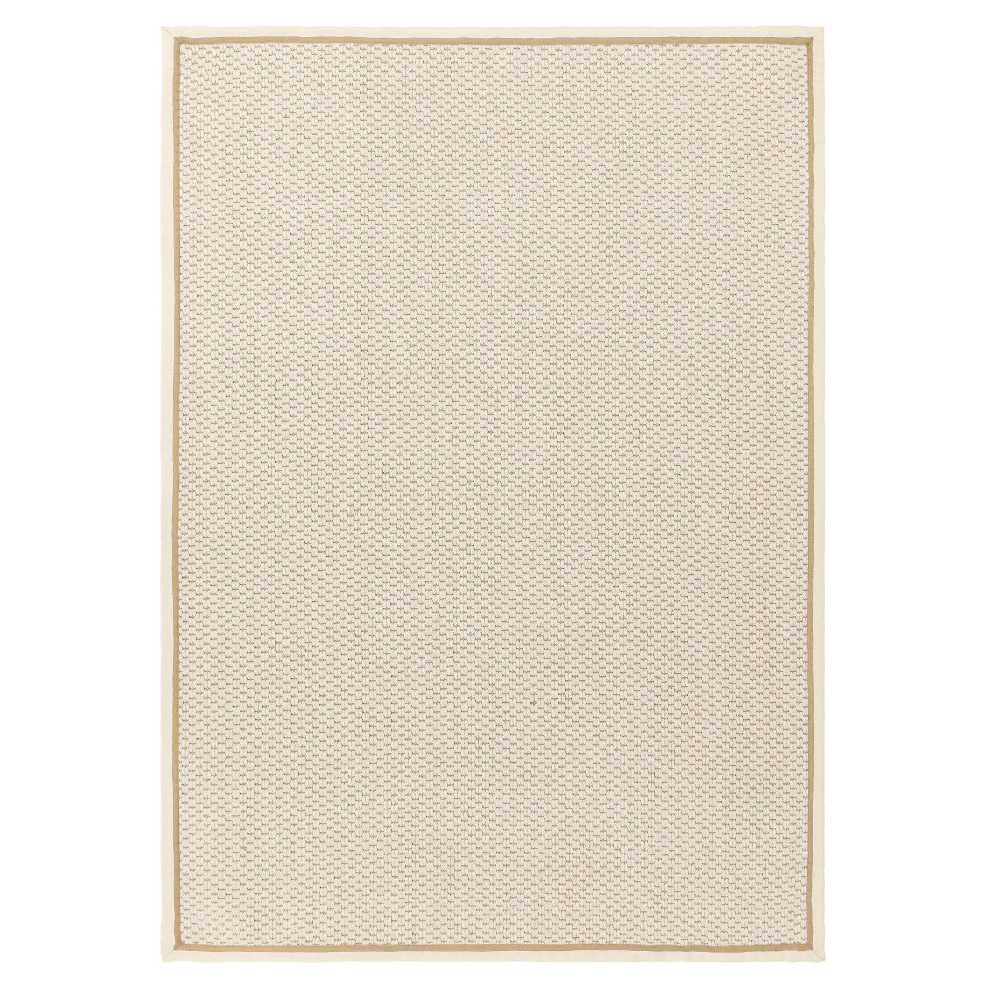 Korra Double Loop Cream Linen Rug