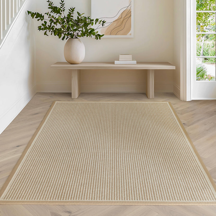 Korra Loop Linen Cream Rug