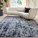 Alfombra Kuza Abstract Black
