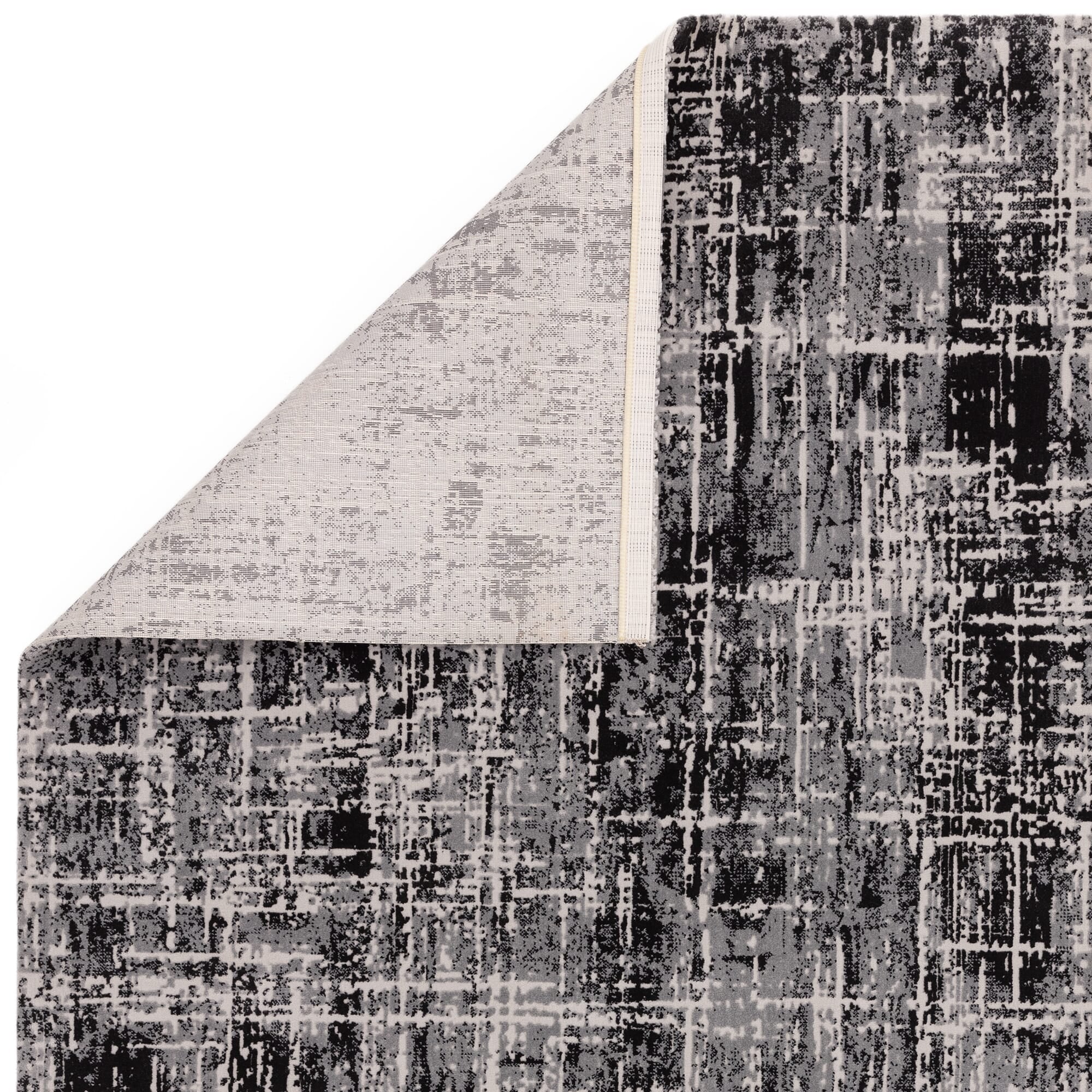 Alfombra Kuza Abstract Black