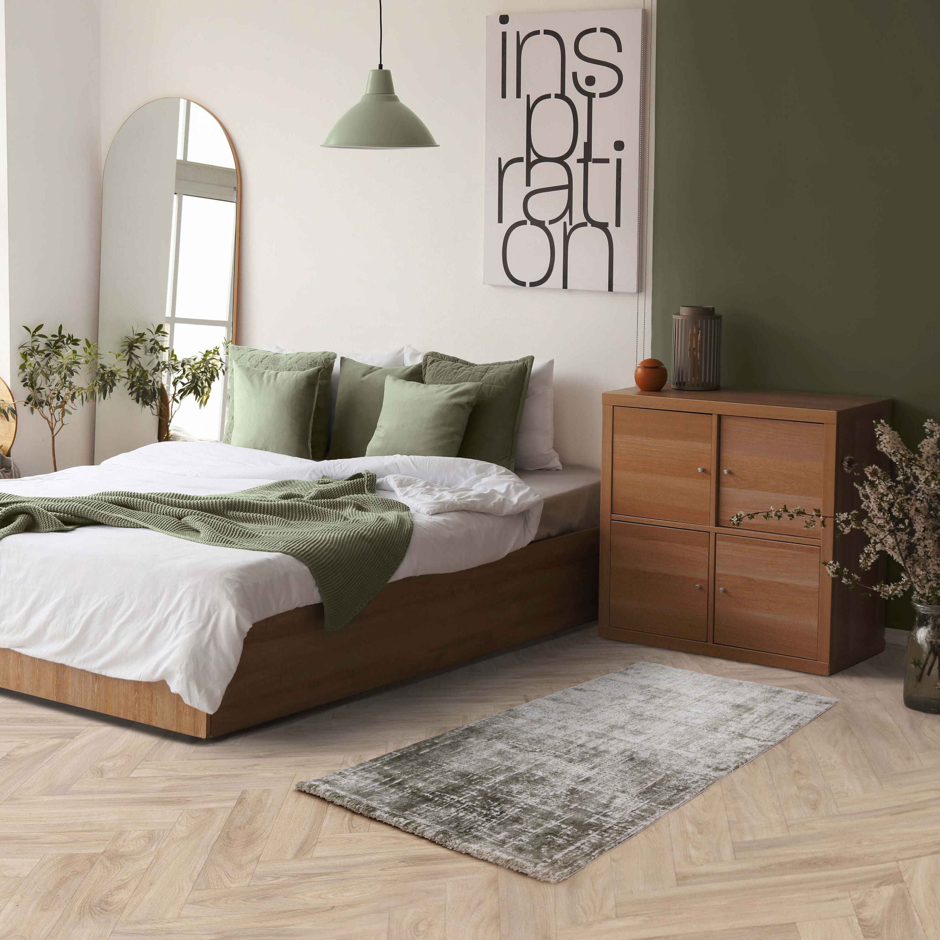 Alfombra Kuza Abstract Green