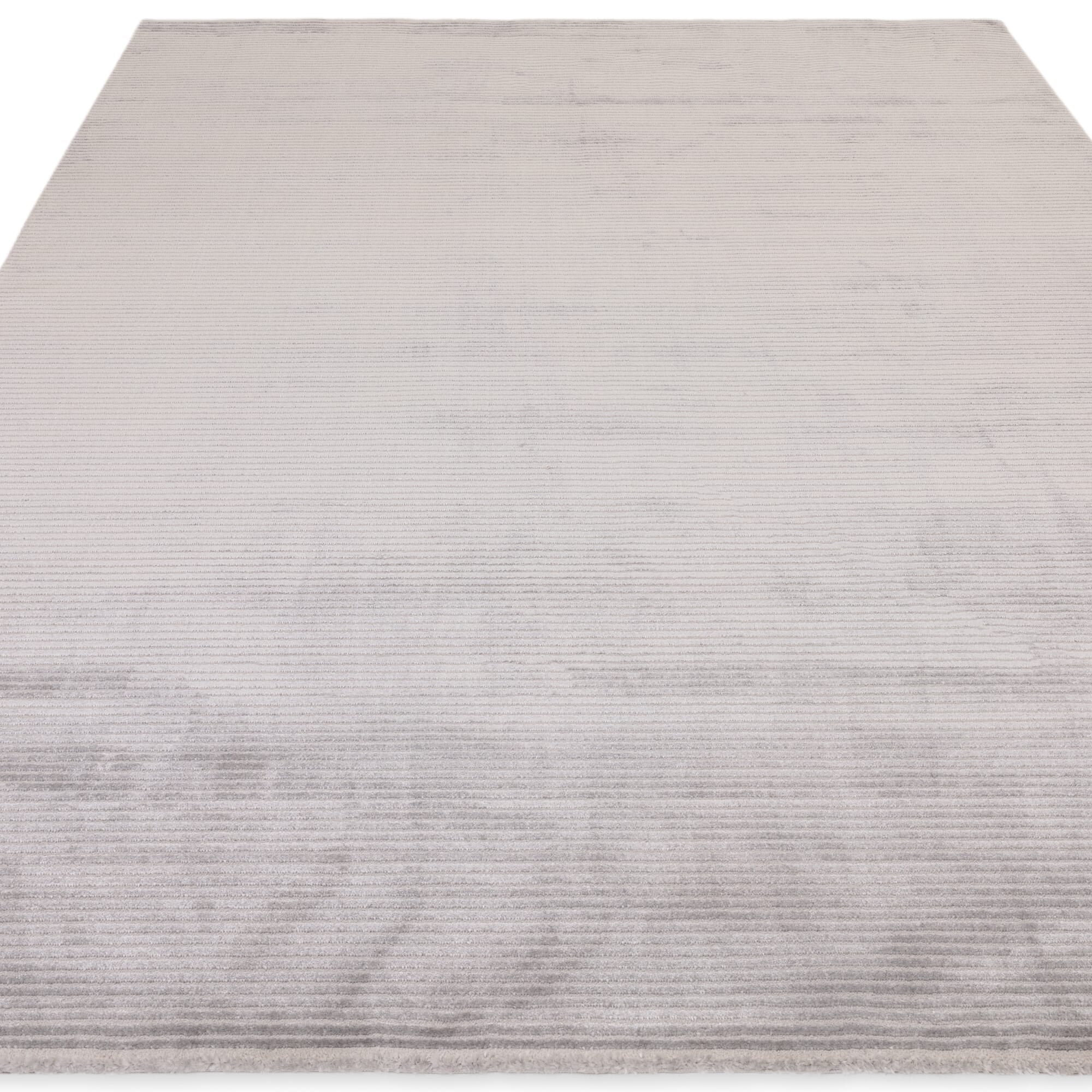 Alfombra Kuza Plain Stripe Silver