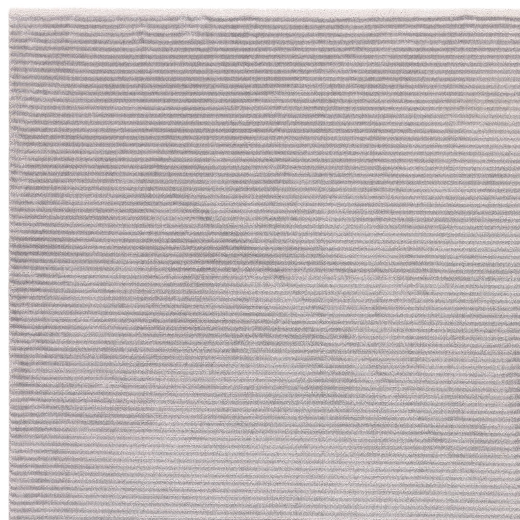 Alfombra Kuza Plain Stripe Silver