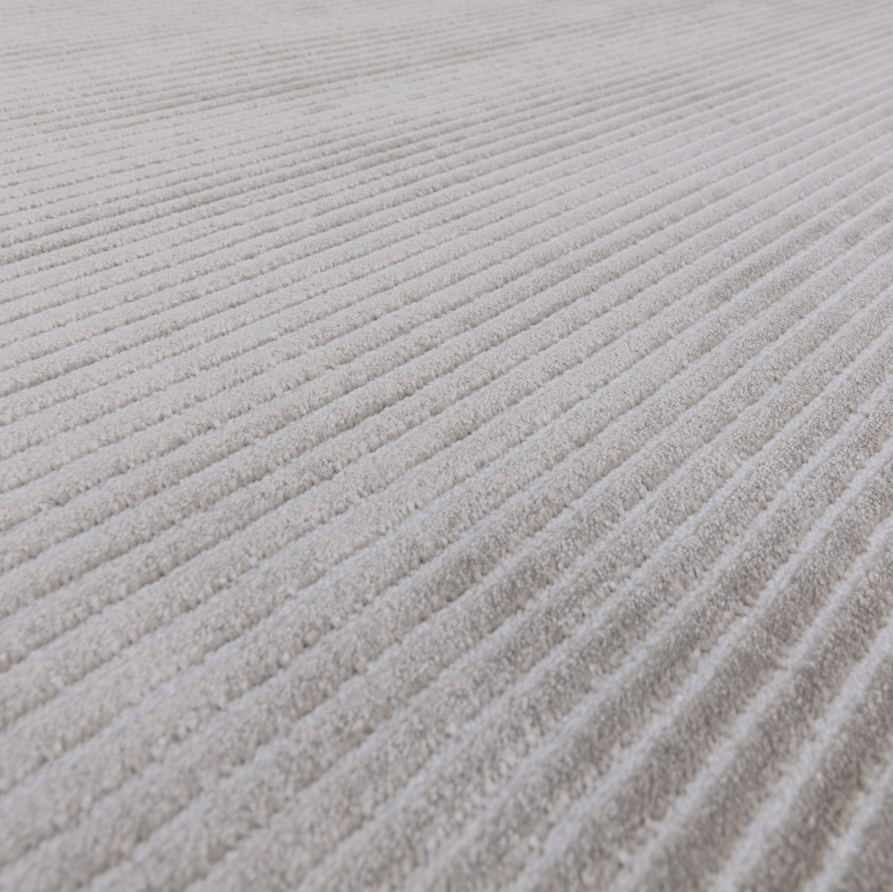 Alfombra Kuza Plain Stripe Silver