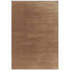 Kuza Plain Stripe Terracotta Rug