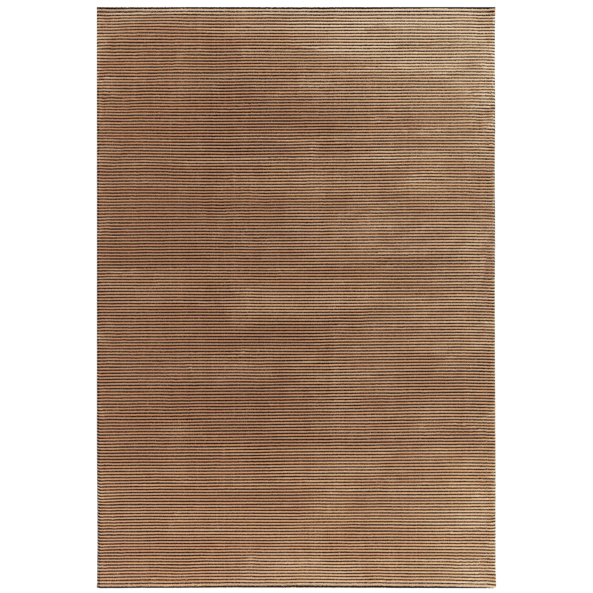 Alfombra Kuza Plain Stripe Terracota