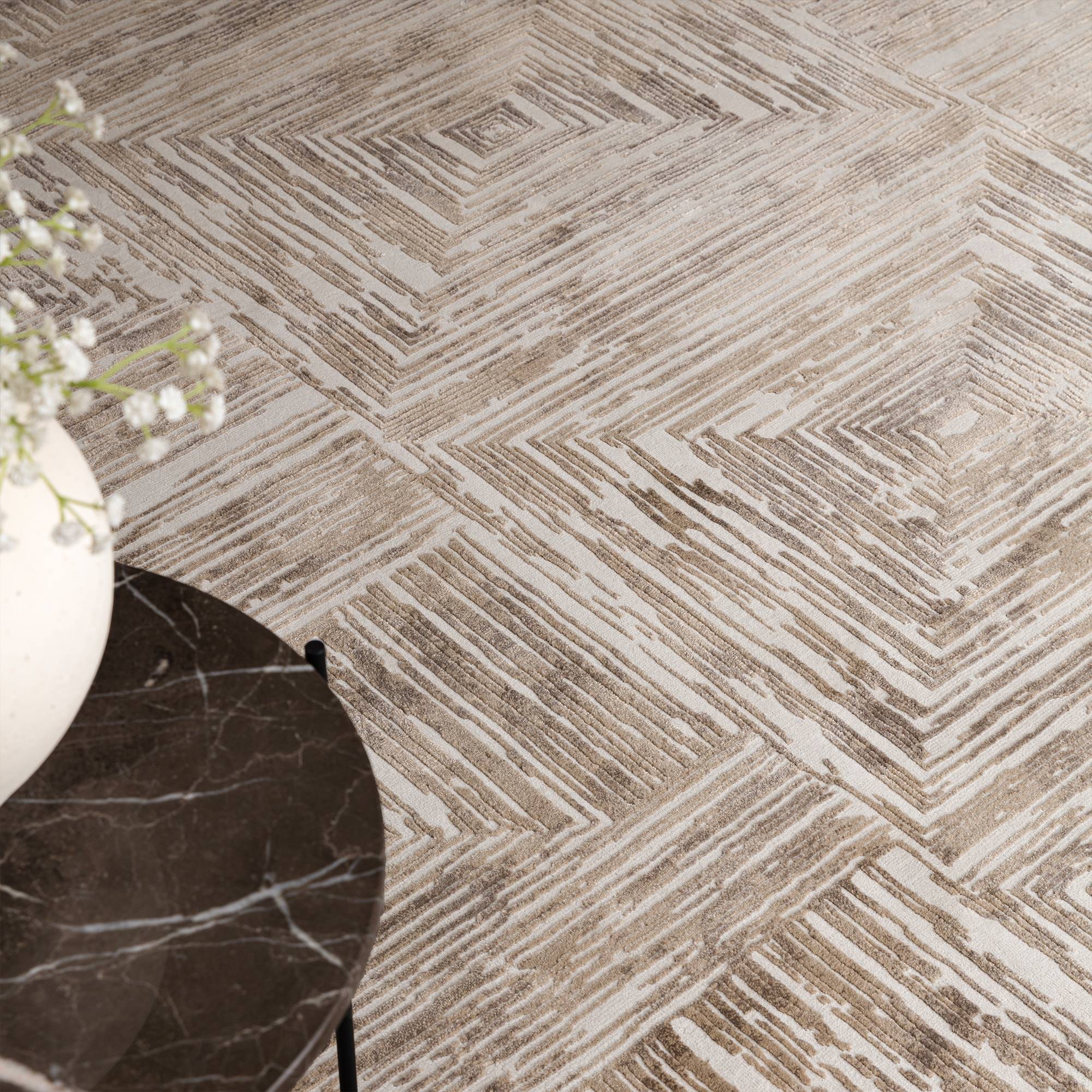 Alfombra Kuza Retrato Beige