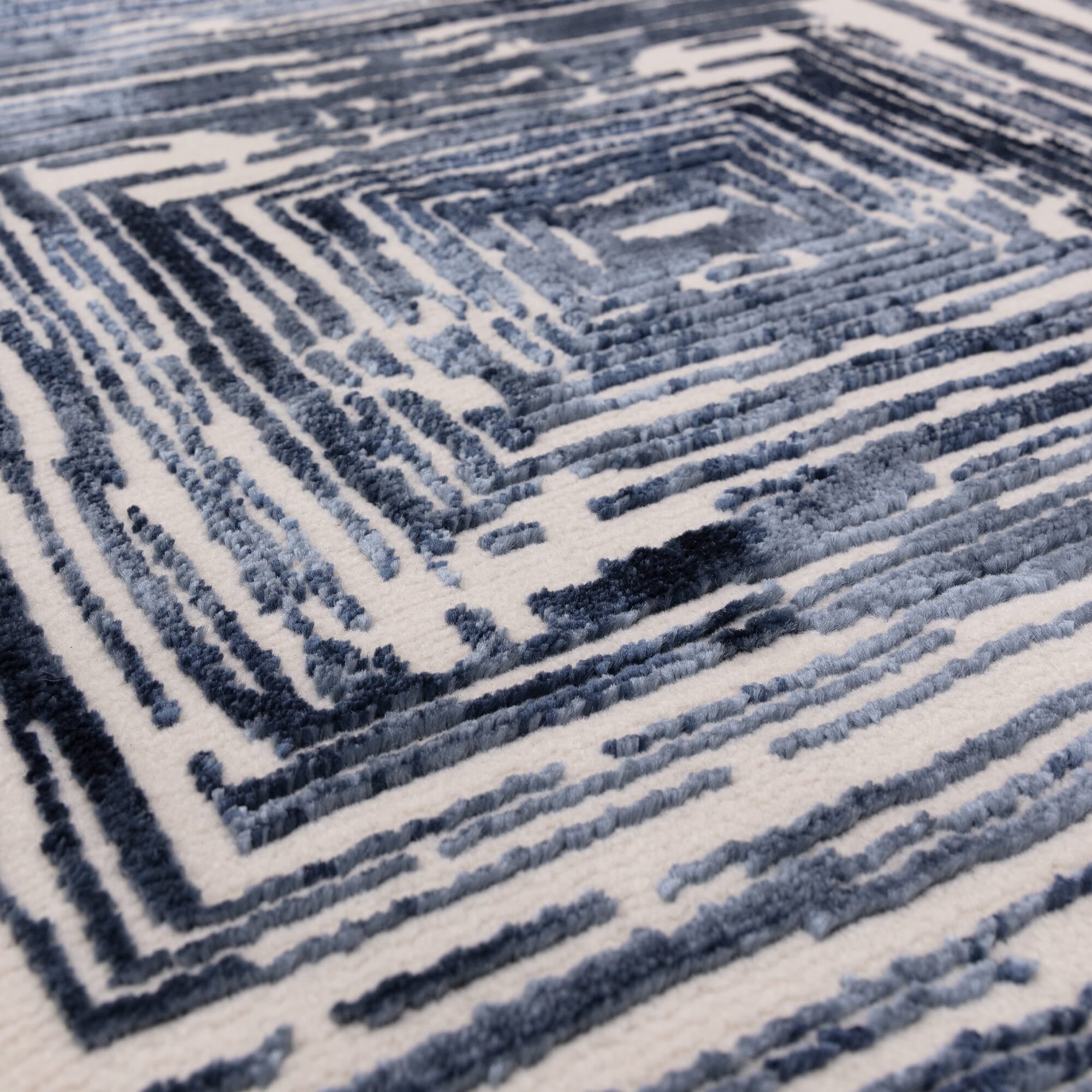 Alfombra Kuza Retrato Azul Marino