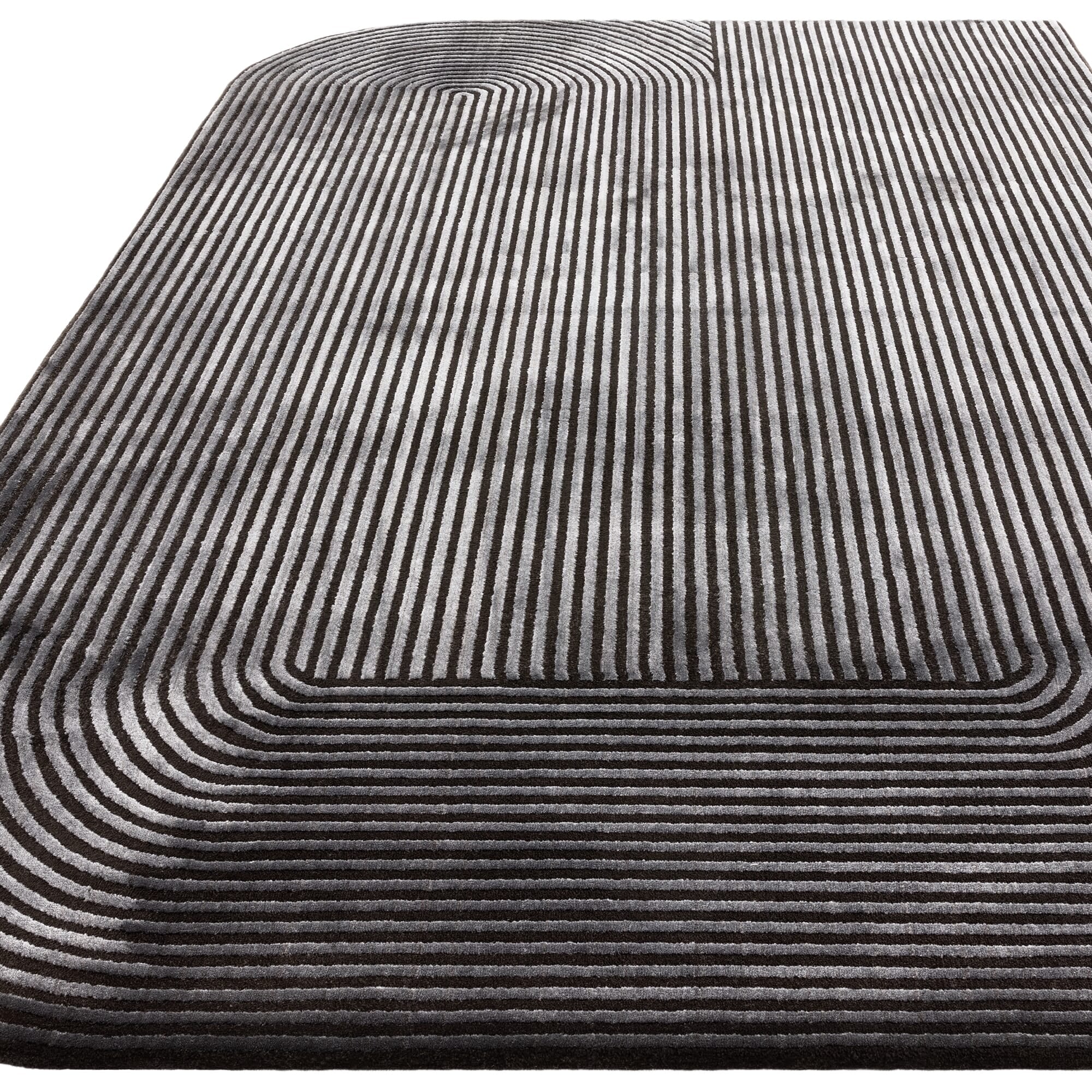 Kuza Shape Black / Charcoal Rug