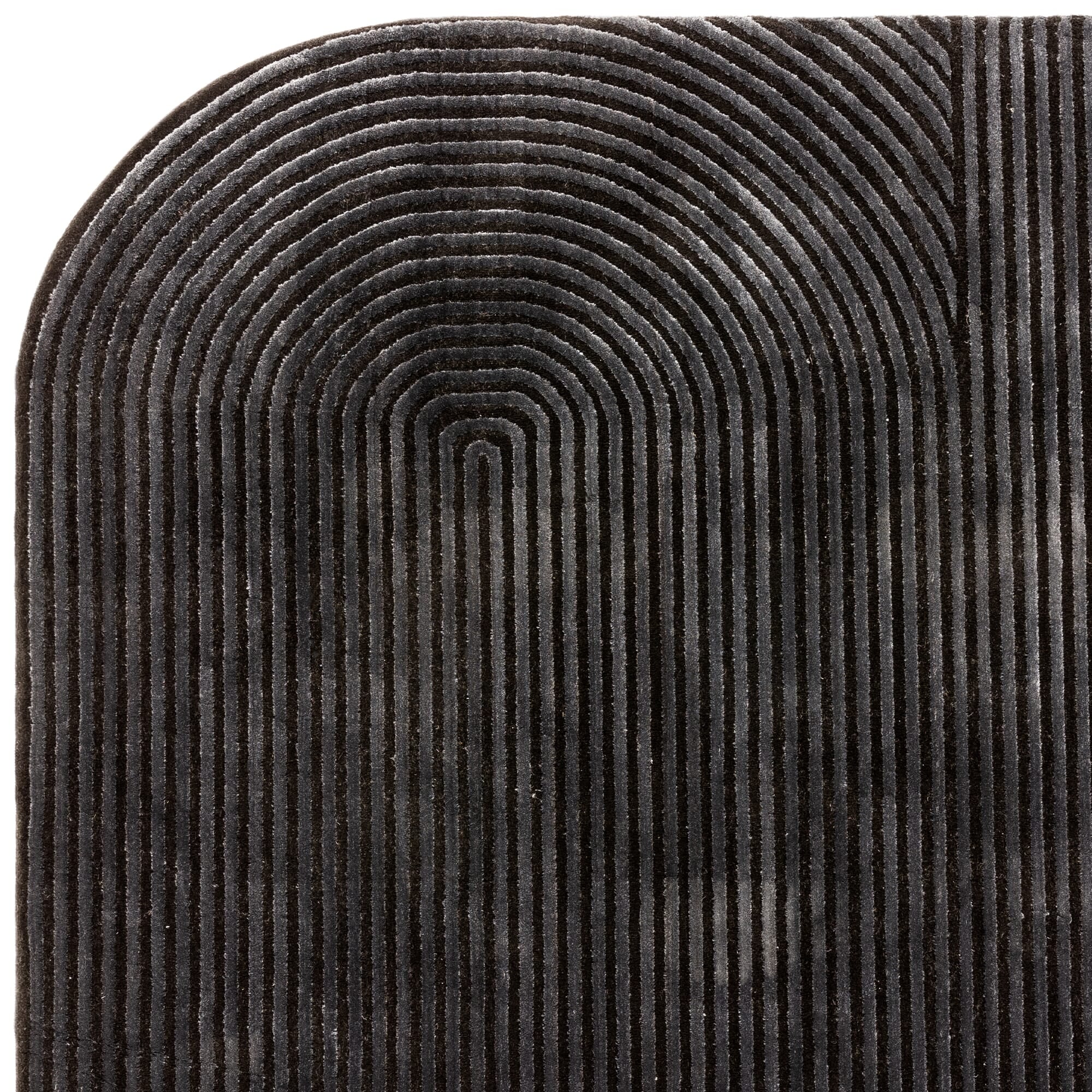Kuza Shape Black / Charcoal Rug