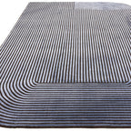 Alfombra Kuza Shape Negro / Navy