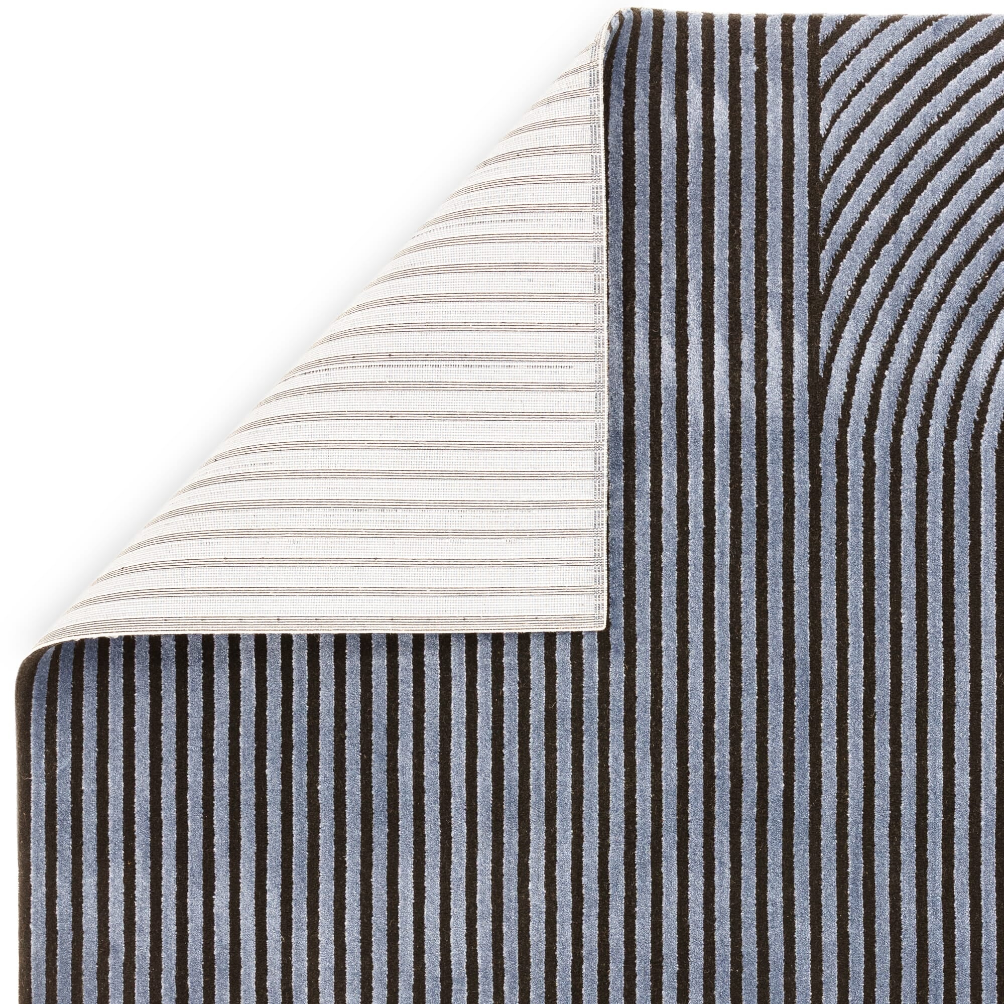 Alfombra Kuza Shape Negro / Navy