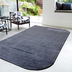 Alfombra Kuza Shape Negro / Navy