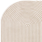Kuza Shape Gold / Cream Rug