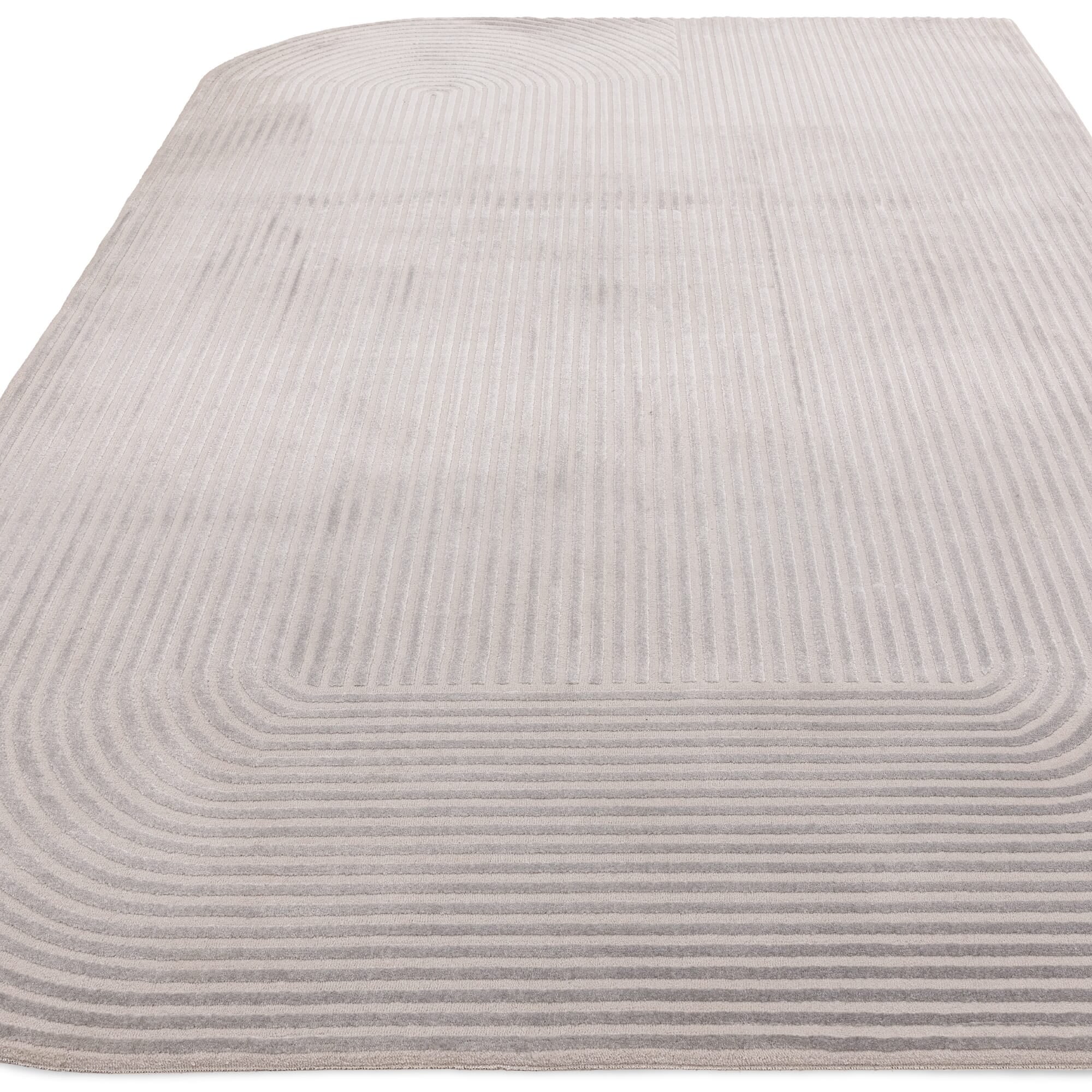 Alfombra Kuza Shape Plata / Gris